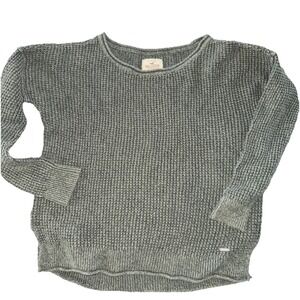 Hollister Cotton Boxy Fit Sweater size Small Dark‎ Green Mossy Hunter Soft Knit
